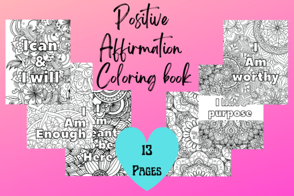 Download Positive Affirmation Coloring Book - Positive Collection