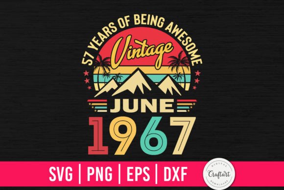 Download Vintage 1967 June 57th Birthday Gifts - 1967 Collection