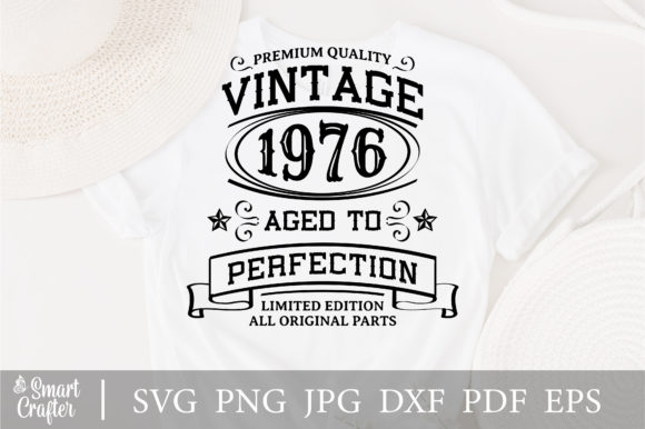 Download Vintage 1976 Aged to Perfection Svg - Premium Resources