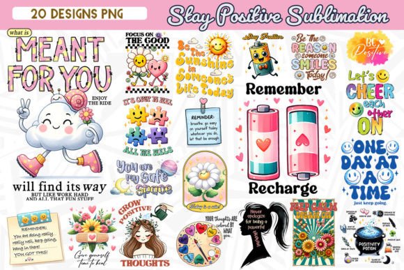 Download Stay Positive Sublimation Bundle - Positive Collection